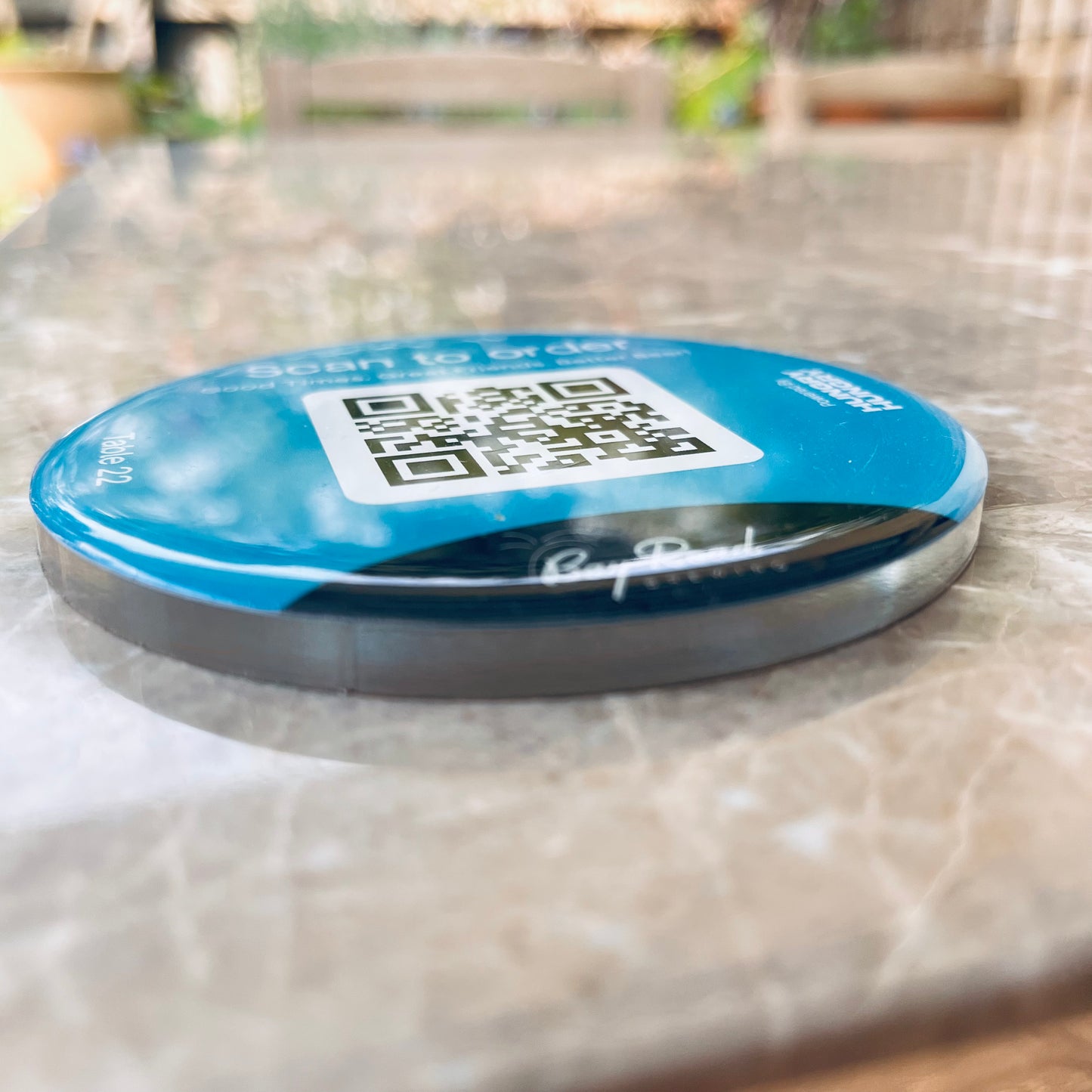 QR Code Resin Puck 6mm